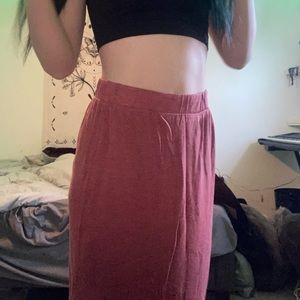 stretchy Maxi skirt with Slit